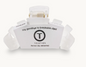 Medium Teleties Cocunut White Hair Clip
