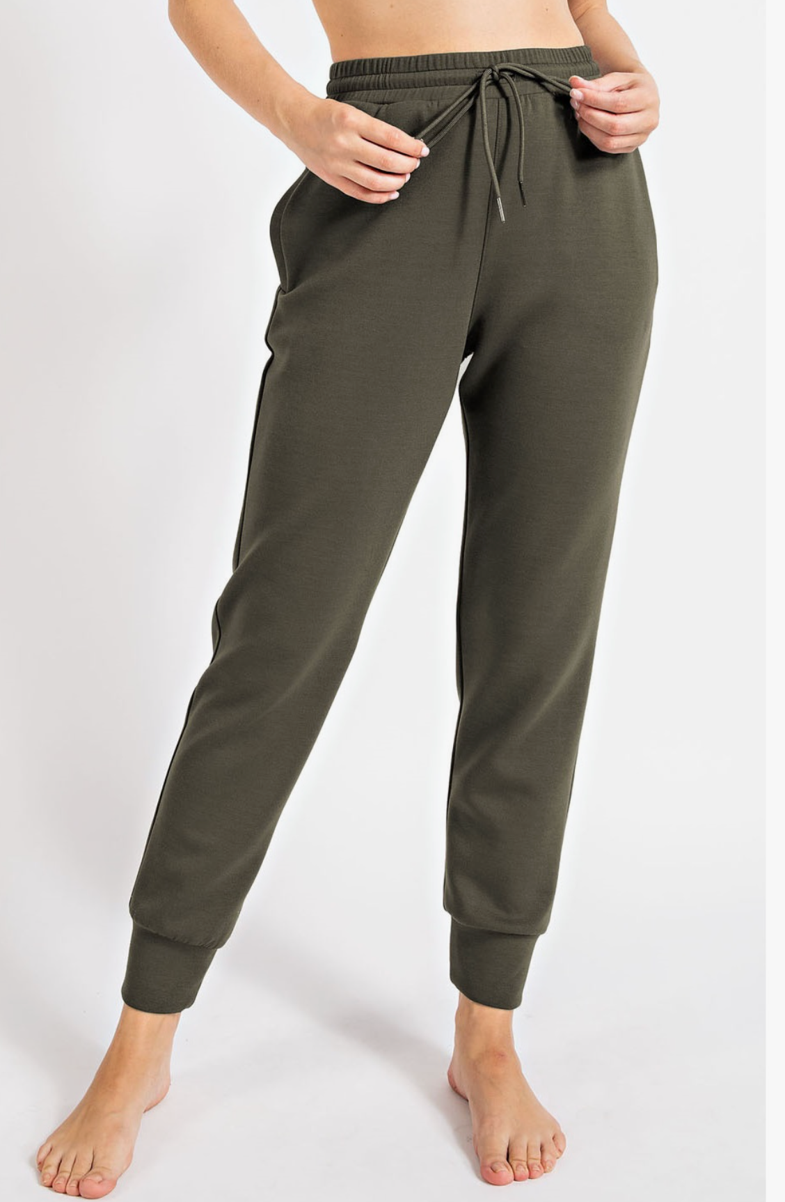 Reese Athletic Jogger Pants - OLIVE