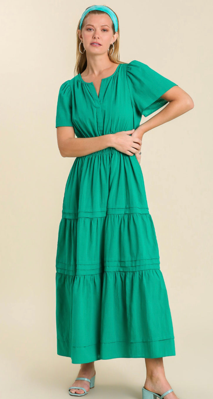 Jade Tiered Midi Dress
