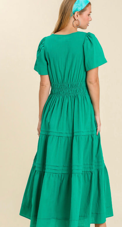 Jade Tiered Midi Dress